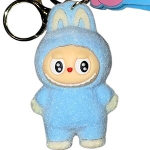 LABUBU Blue Keychain w/wrist strap - NWT